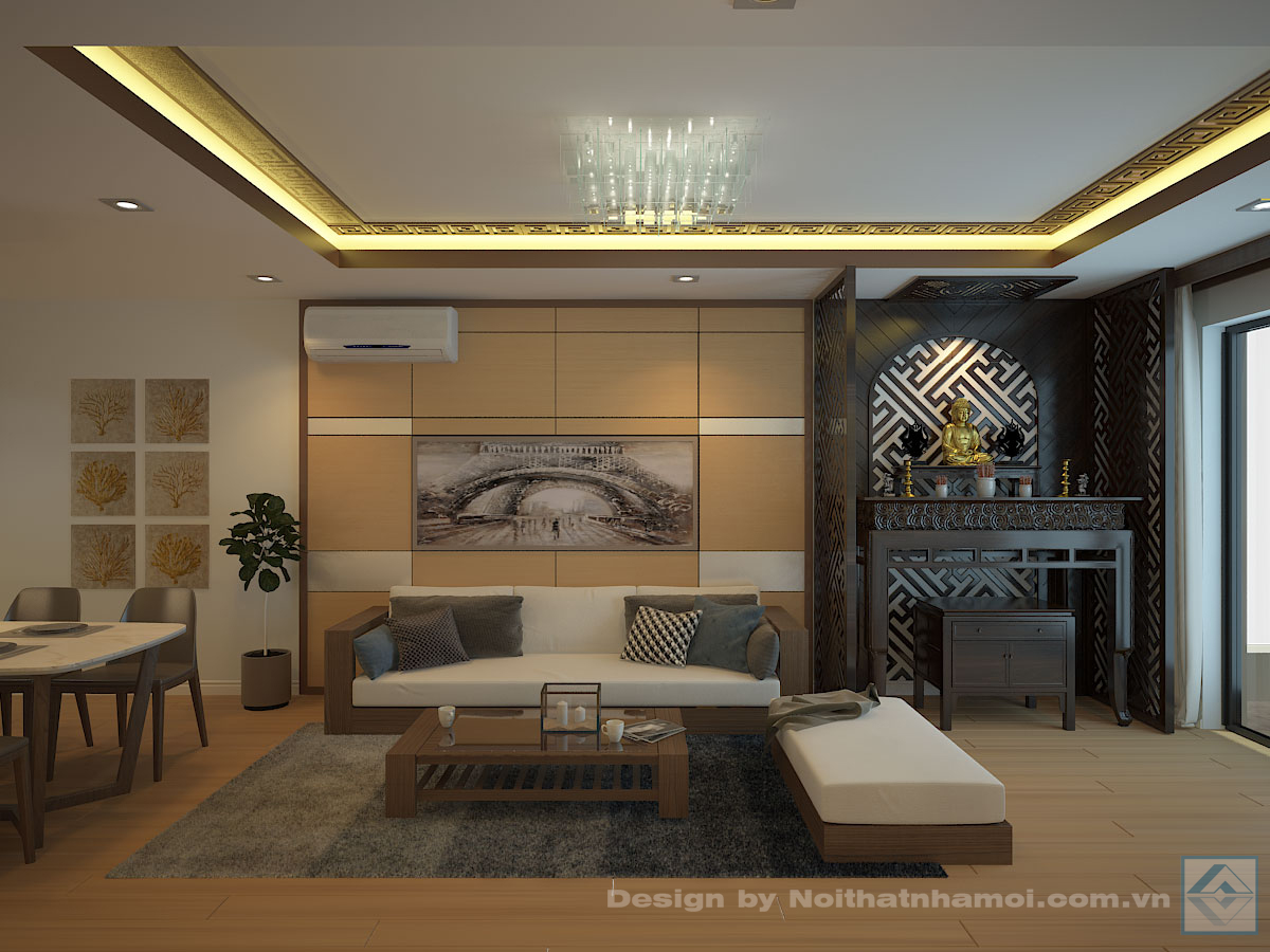 Thiết kế căn hộ chung cư Golden place - Lê Văn Lương .